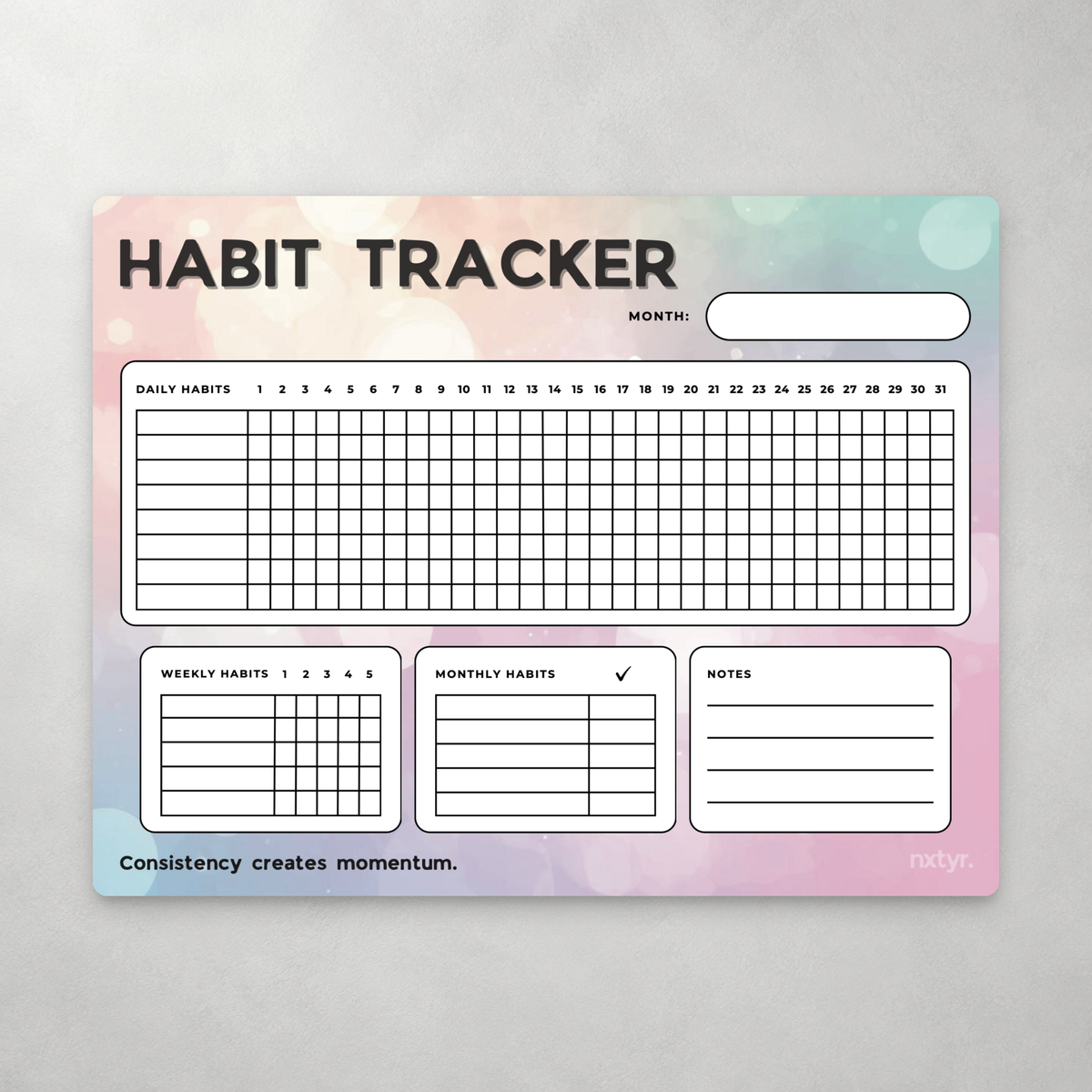 Magnetic Habit Tracker | Halo